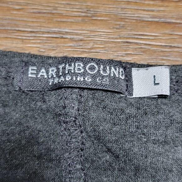 Earthbound Trading Co LS Grey Blouse All-Seeing Eye - Size Large - Picture 4 of 4
